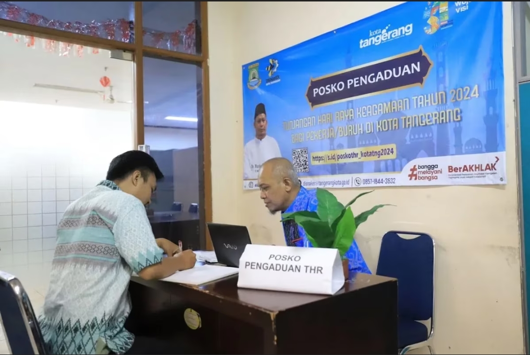 THR Belum Diterima? Lapor ke Posko Pengaduan di Kota Tangerang Foto : Ist