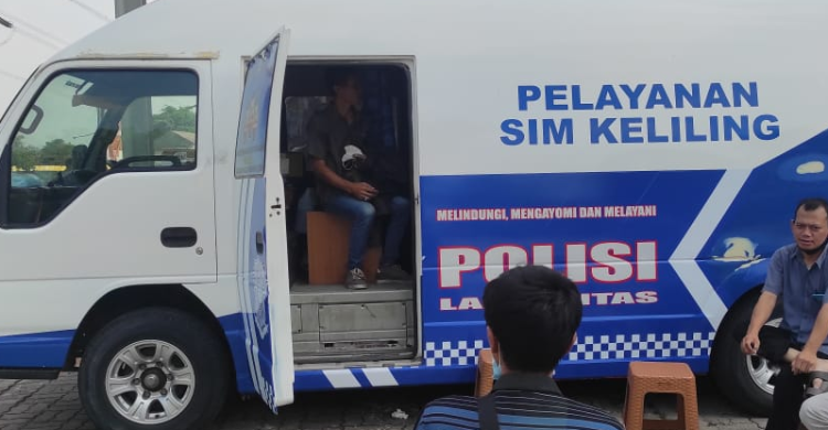 2 Lokasi SIM Keliling Tangerang Kota Kamis 18 April 2024 Foto : Ist