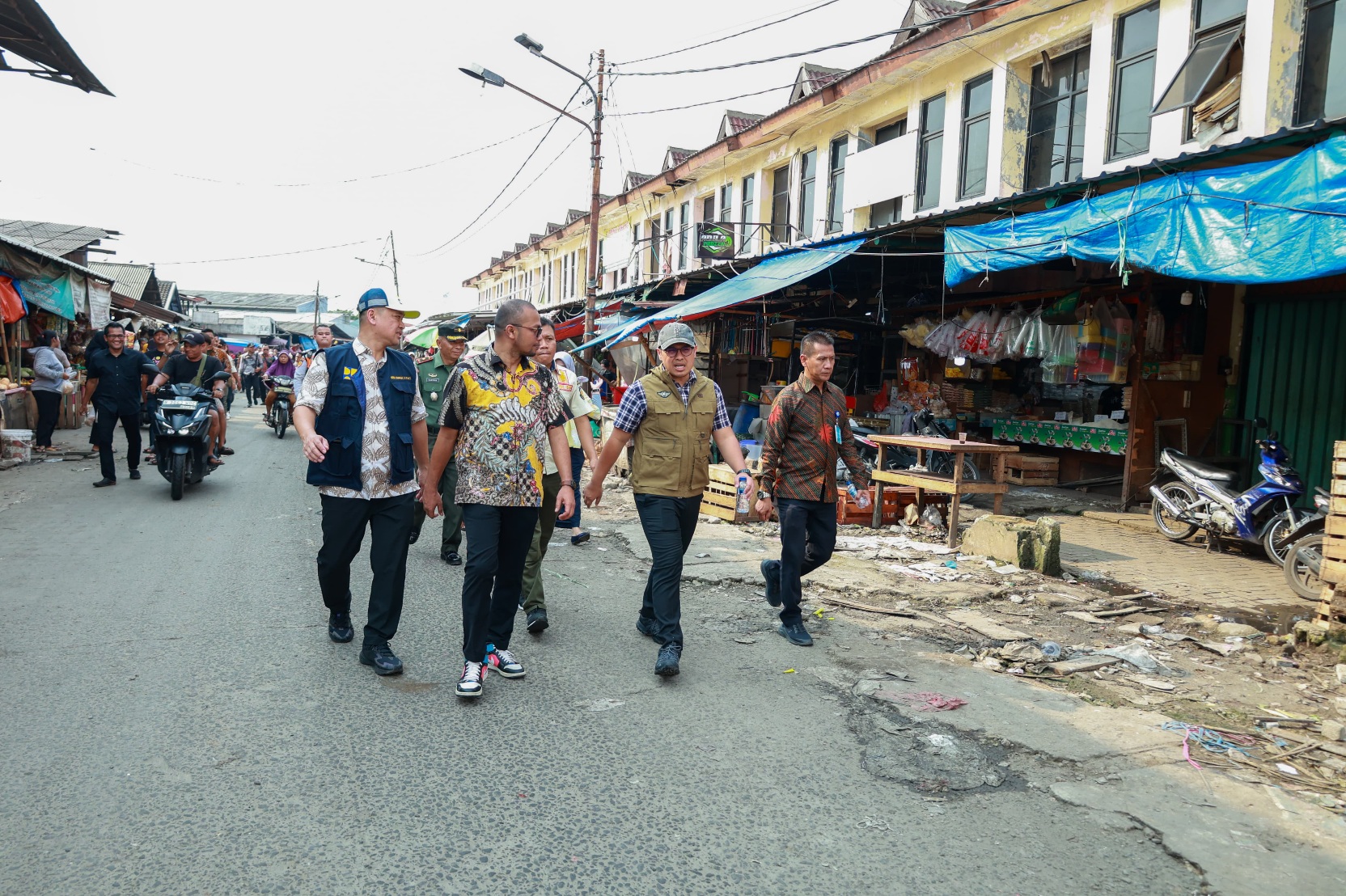 Ciptakan Kawasan Pasar Ciputat yang Nyaman, Ruas Jalan H. Usman Bakal Dipercantik Foto : Ist