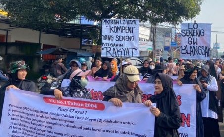 Demo Lagi, Ratusan Warga Setu Masih Menunggu Jawaban dari BRIN Foto : Ist