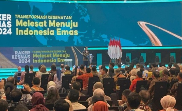 Jokowi Resmi Buka Rakerkesnas 2024 di ICE BSD Foto : Ist