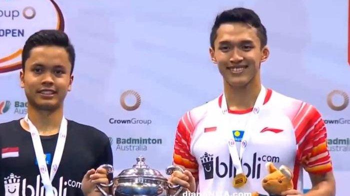 Kejuaraan Bulutangkis Asia 2024 Dua andalan Indonedia Ginting dan Jojo. Foto ; Ist