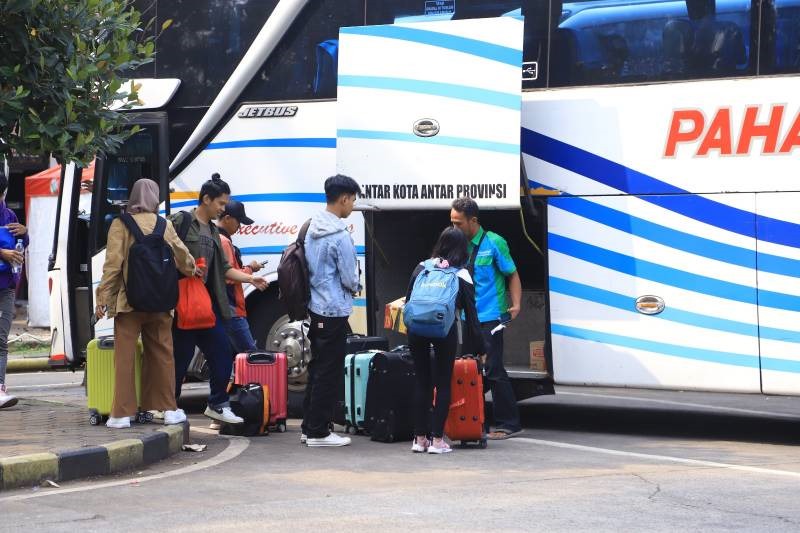 Lonjakan Penumpang di Terminal Poris Plawad Tangerang Selama Lebaran Foto : Ist