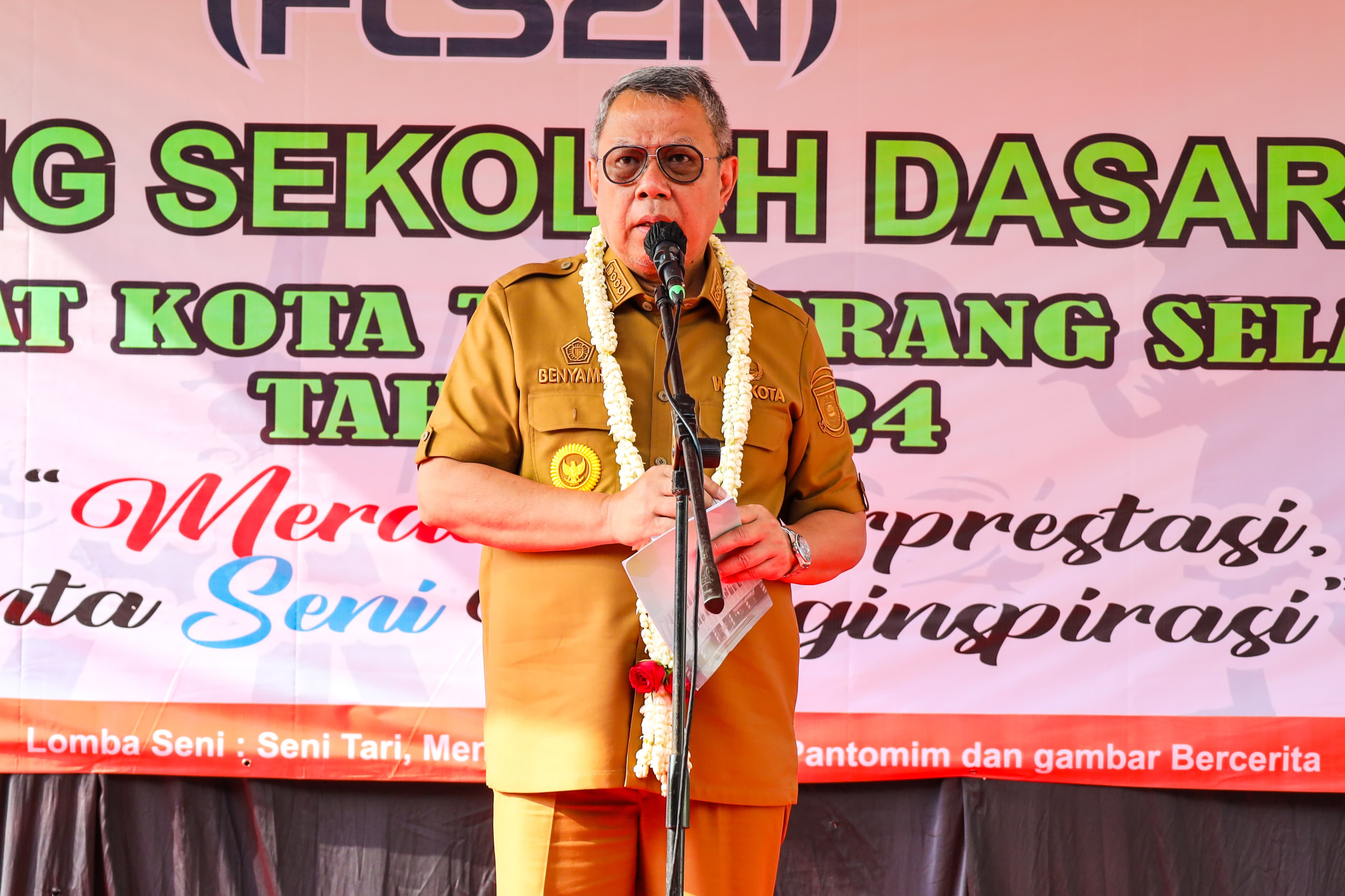 Memukau! Ratusan Anak SD di Tangsel Saling Pamerkan Kemampuannya dalam Ajang FLS2N Foto : Ist