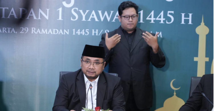 Pemerintah Tetapkan 1 Syawal 1445 H Jatuh Pada Rabu 10 April 2024 Foto : Ist