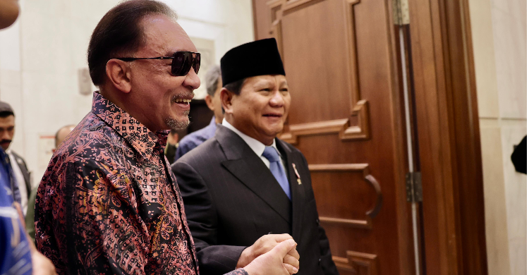 Prabowo Dijamu PM Anwar Ibrahim Di Putra Jaya Foto : Ist