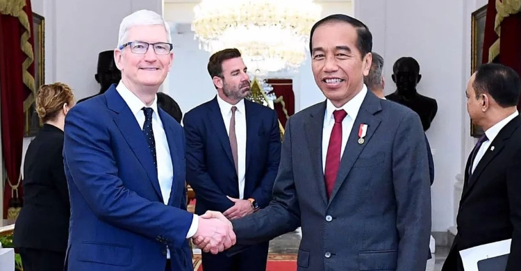 Presiden Jokowi Berharap Apple Akan Bangun Pabrik Di Indonesia Foto : Setpres