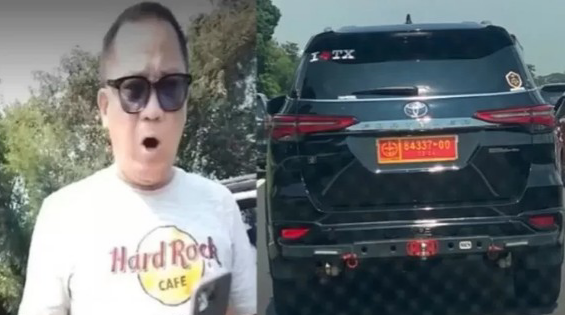 Sopir Fortuner Berpelat TNI Palsu di Tol Japek Akhirnya Ditangkap Foto : Ist