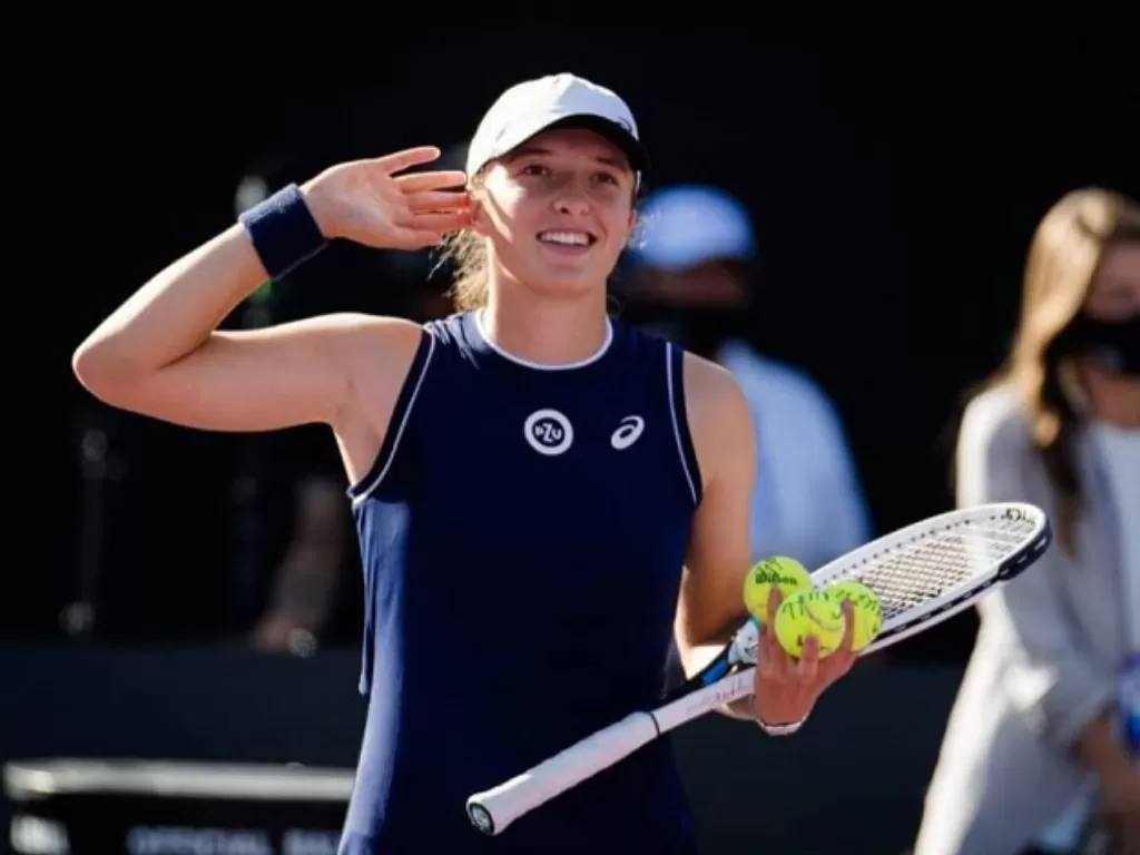 Tenis Dunia, Rybakina Kalahkan Ratu Tenis Dunia Iga Swiatek Ratu tenis Iga Swiatek. Foto : Ist