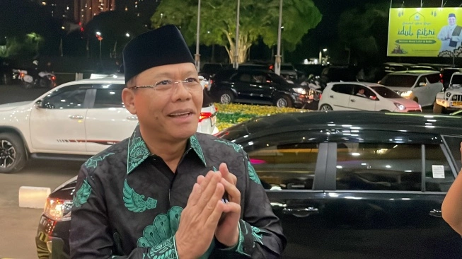 Wacana Koalisi Besar Segera Terwujud, Komunikasi Dengan PKB & PPP, Jos! Plt. Ketum PPP di acara halal bi halal Golkar. Foto : Ist