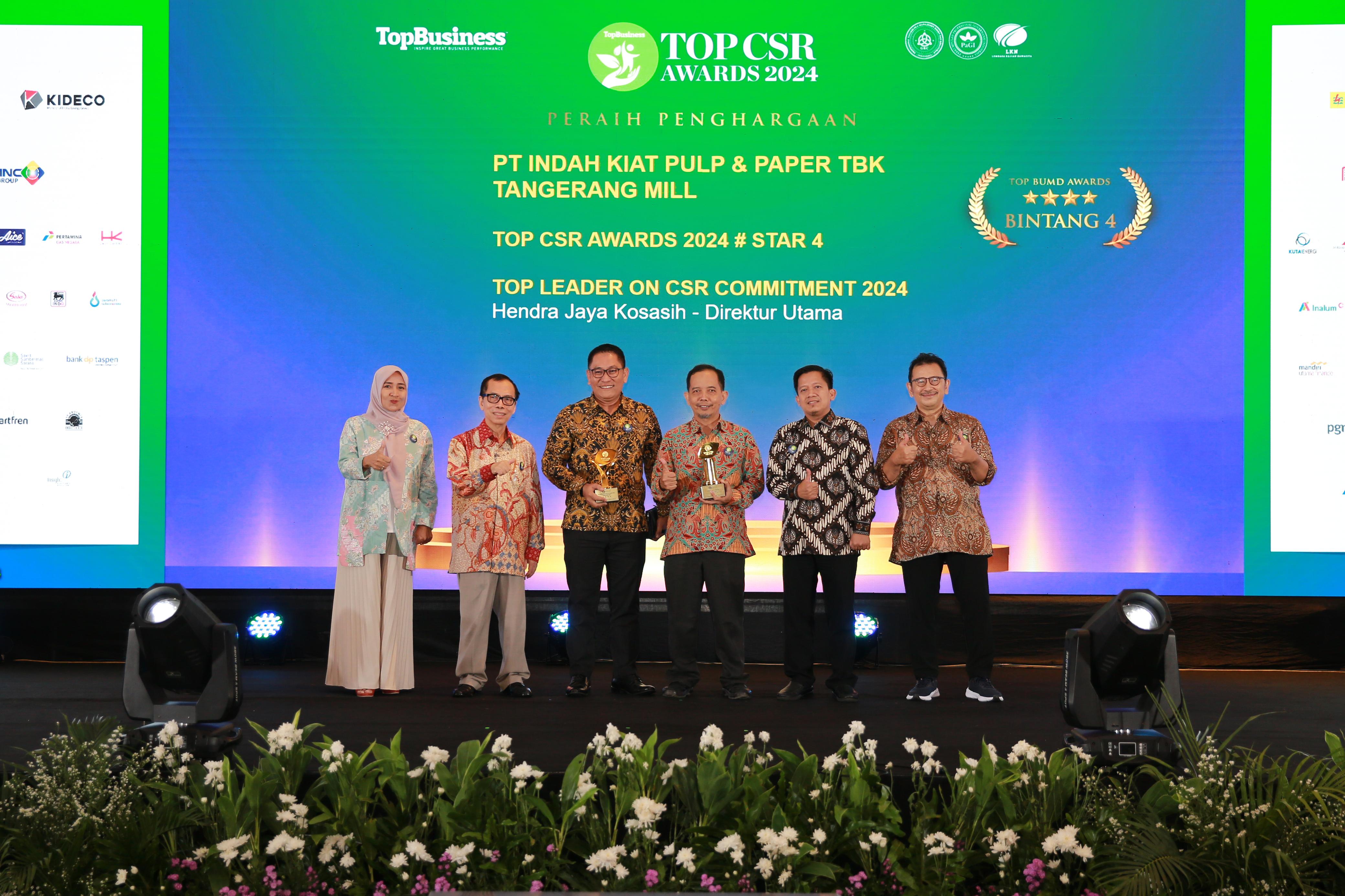 8 Unit Usaha APP Group Raih TOP CSR Awards 2024 PENGHARGAAN. TOP CSR Awards 2024 menjadi prestasi membanggakan bagi APP Group.(ars)