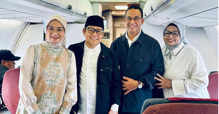 Anies-Imin Tetap Mesra, Terbang Ke Aceh Menyapa Pendukungnya Foto : Ist