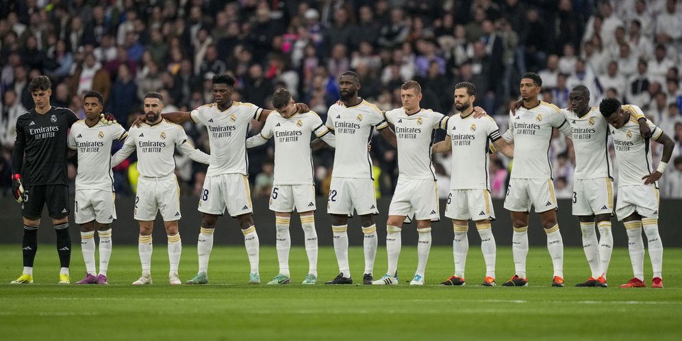 Barca Runner Up, Real Madrid Juara Liga Spanyol Skuad Real Madrid. Foto : Ist