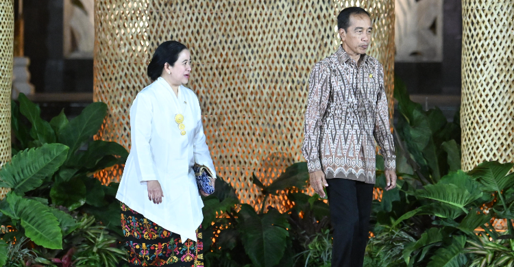 Di KTT WWF 10, Puan Mesra Dengan Jokowi Dan Prabowo Foto : Ist