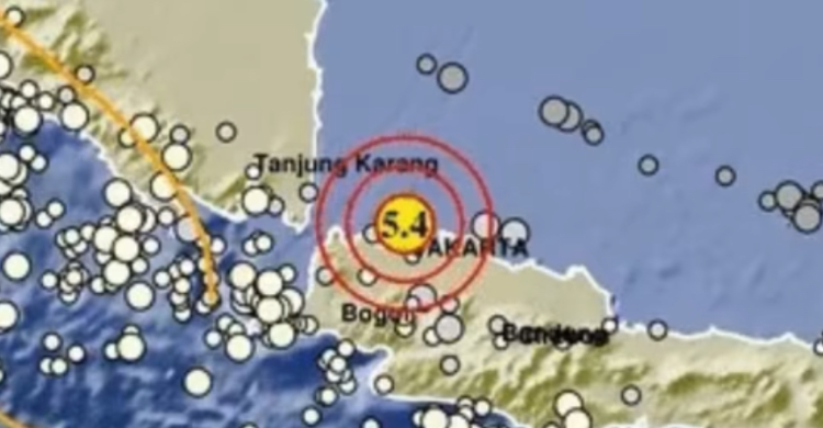 Gempa M5,4 Kedalaman 264 Km Getarkan Kepulauan Seribu, Tidak Berpotensi Tsunami Foto : Ist