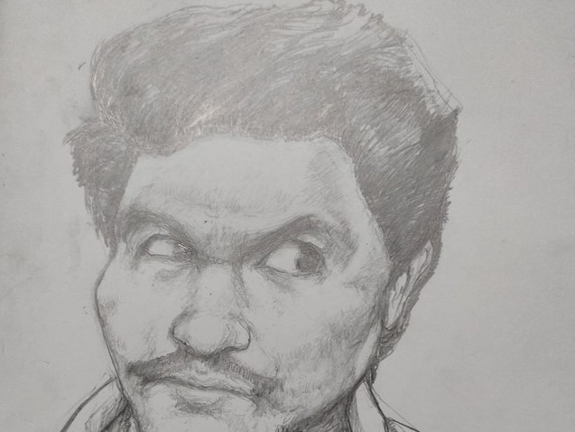 Imam Musala di Jakbar Dibunuh, Begini Sketsa dan Ciri-ciri Pelaku Sketsa wajah diduga pembunuh Imam Musola. Foto : Ist