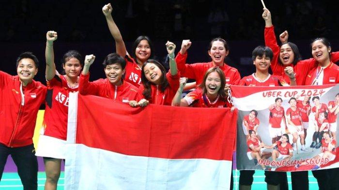 Indonesia Kembali Tembus Final Uber Cup 2024 Foto : Ist