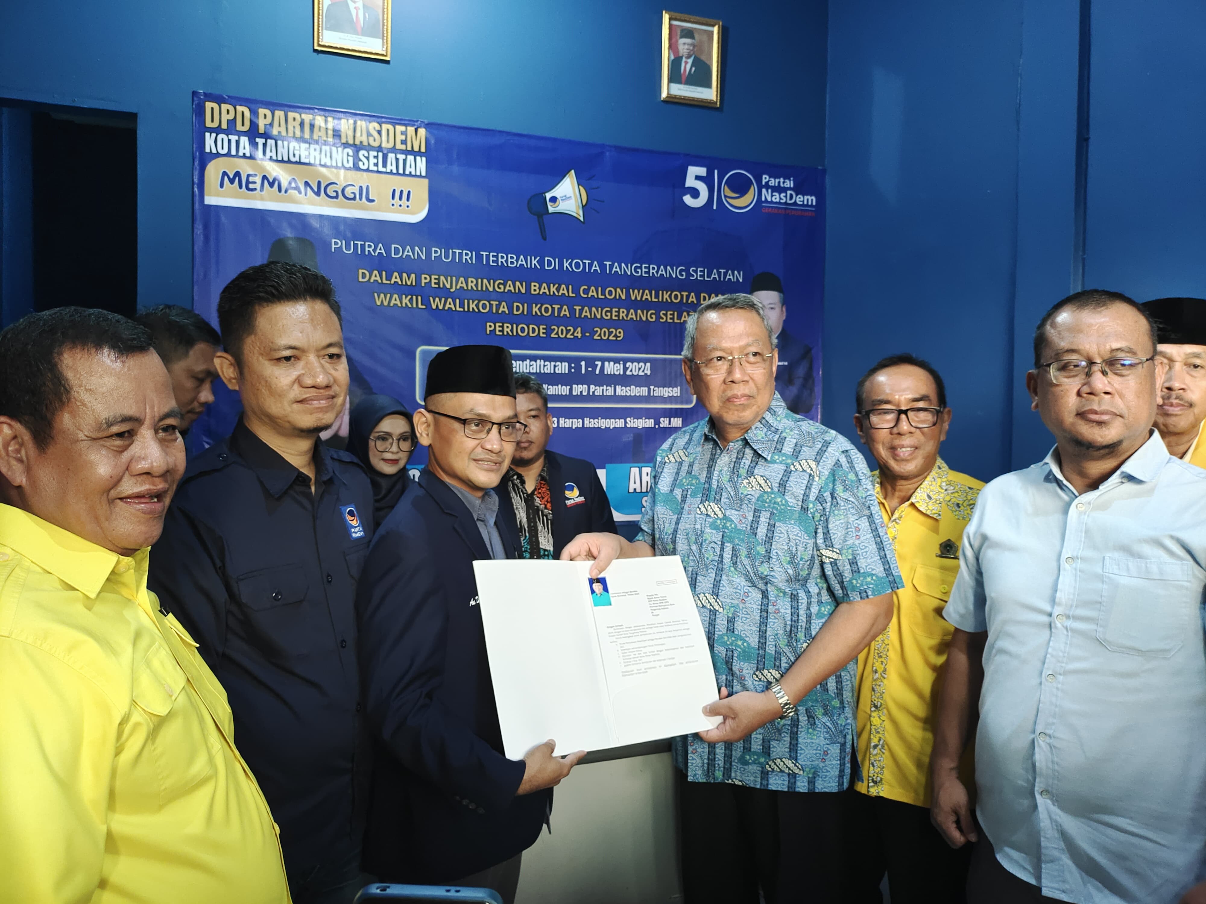 Kembalikan Bekas Penjaringan, Benyamin Ajak Nasdem Koalisi Bangun Kota Tangsel Foto : Ist