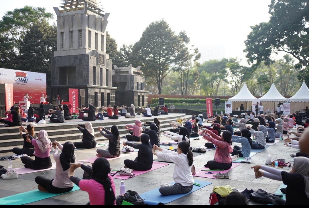 Keseruan Olahraga Bersama PRUActive Community Foto : Istimewa