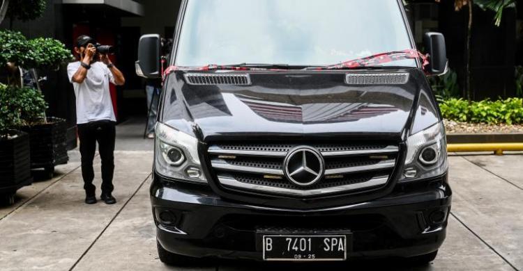 Mobil Mercy SYL Ternyata Pelat Nomornya Palsu Foto : Ist