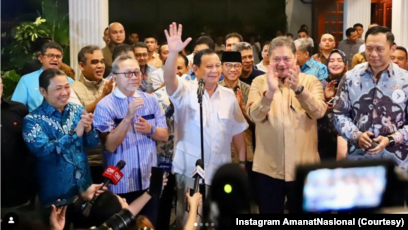 Hentikan Polemik Jatah Menteri, Tak Elok Dilihat Rakyat Ketum Koalisi Prabowo-Gibran. Foto : Ist