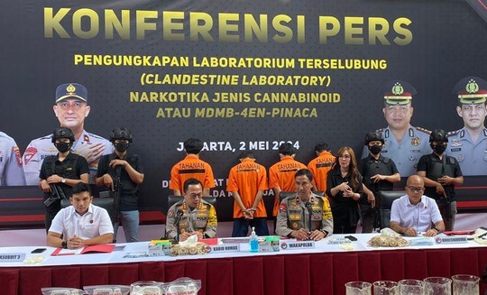 Polisi Bongkar Jaringan Narkoba Sinte di Sentul, Gudangnya di Serpong Foto : Ist