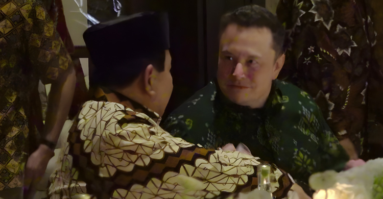 Prabowo Bertemu Elon Musk Di Bali Foto : Ist