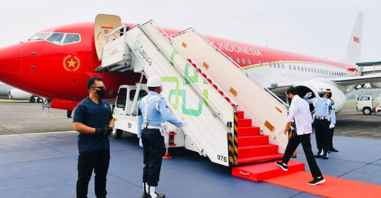 Presiden Jokowi Bertolak Ke Pekalongan, Takziah Istri Habib Luthfi Bin Yahya Foto : Ist