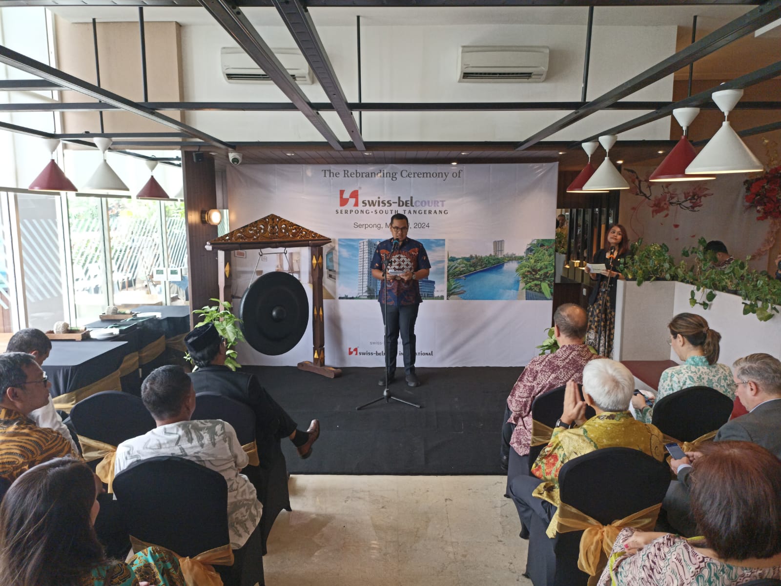 Rebranding Ceremony of Swiss-Belcourt, Pilar Beberkan Strategi Pariwisata Tangsel Foto : Gema