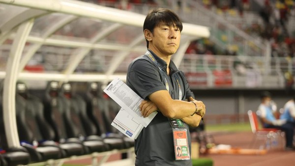 Shin Tae-yong Masih Gondok Dikasih Kartu Merah Foto : Ist
