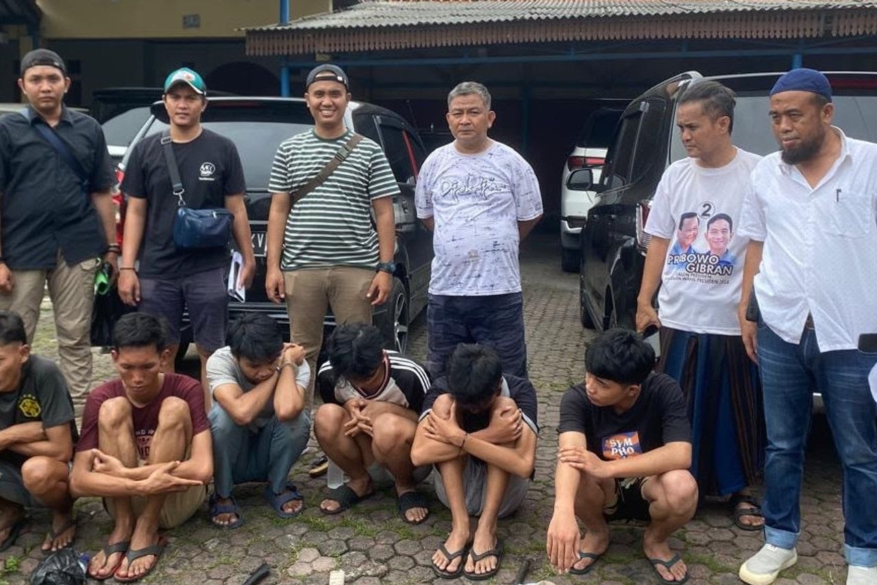 Waspada! Gangster Berulah di Pondok Aren, Polisi Tangkap 10 Pelaku Foto : Ist