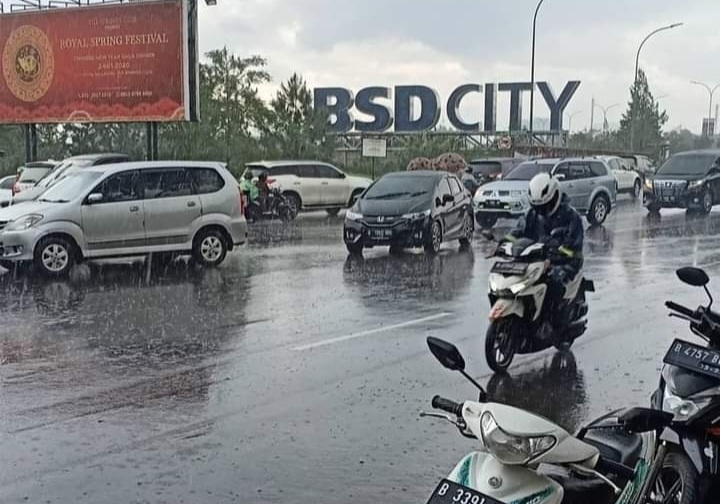 Cuaca Tangerang Senin 24 Juni 2024, Hujan Dan Mendung Foto : Ist
