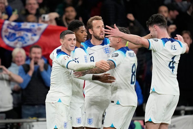 Denmark Melaju, Inggris Juara Grup D Piala Eropa 2024 Skuad Inggris di Piala Eropa 2024. Foto : Ist