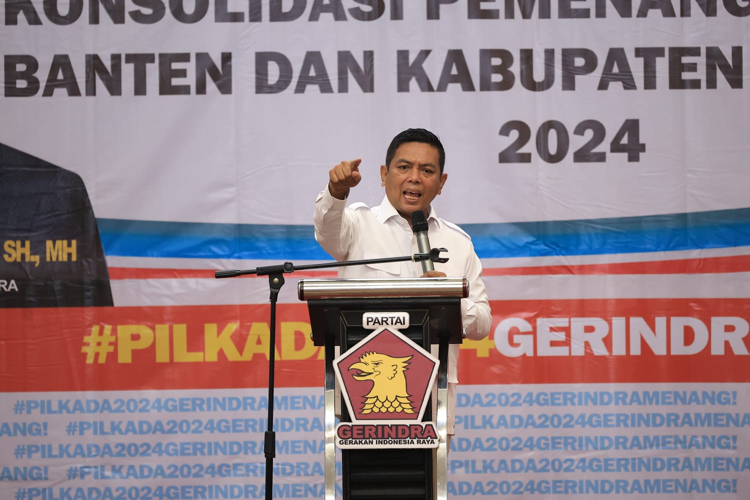 Euforia Kemenangan Prabowo Ngefek ke Pilkada, Gerindra di Tangerang Raya Ingin Andra Soni Jadi Gubernur Banten Rapat Koordinasi Cabang DPC, PAC dan Ranting Partai Gerindra Kabupaten Tangerang. (Ist)