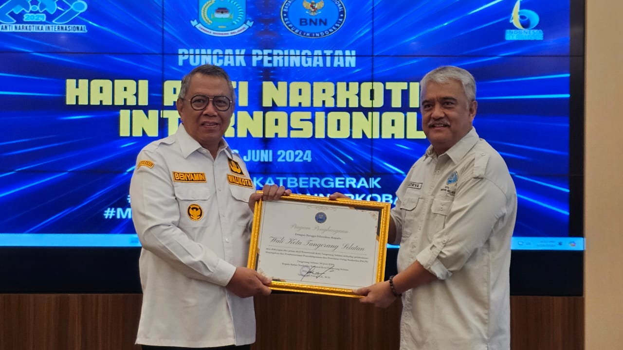 Hari Anti Narkotika Nasional, Pemkot Tangsel Tegas Berantas Narkoba! Foto : Ist