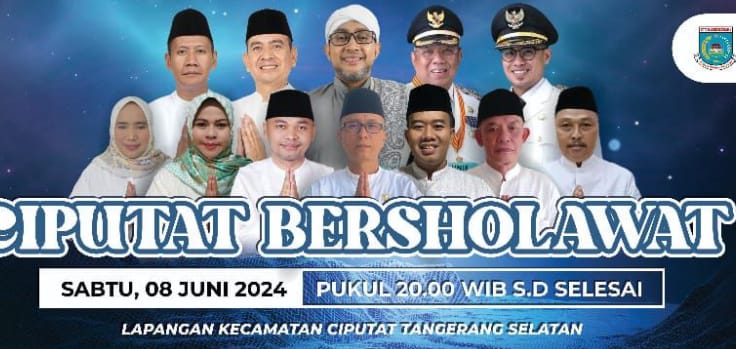 Jangan Sampai Ketinggalan! Bakal Ada Ciputat Bersholawat Pada 8 Juni 2024 Foto : Ist