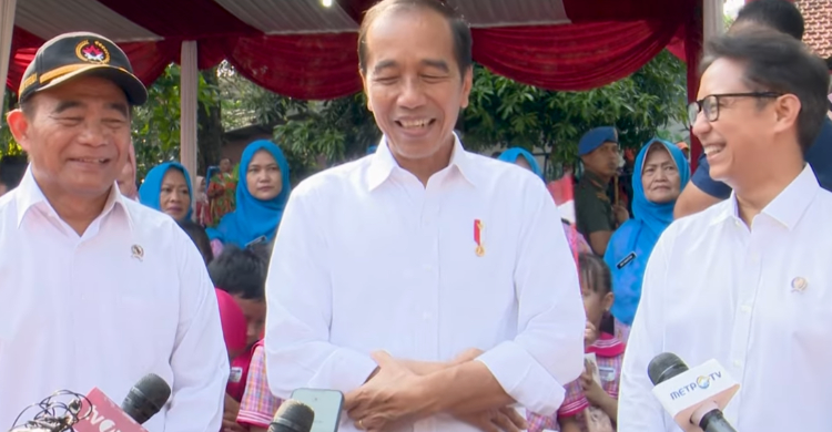 Jokowi Nonton Indonesia Vs Filipina Di GBK, Dan Yakin Garuda Menang Foto : Ist