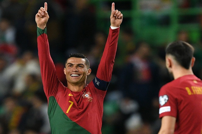 Laga Uji Coba: Portugal Menang, Ronaldo Cetak 2 Gol Foto : Ist