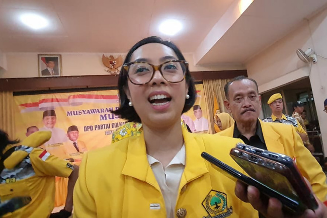 Pendukung Bobby Sodorkan Nama Bakal Cawagub, Golkar Sodorkan Kader Muda Sekar Tanjung Cawagub Sumut dari Golkar. Foto : Ist