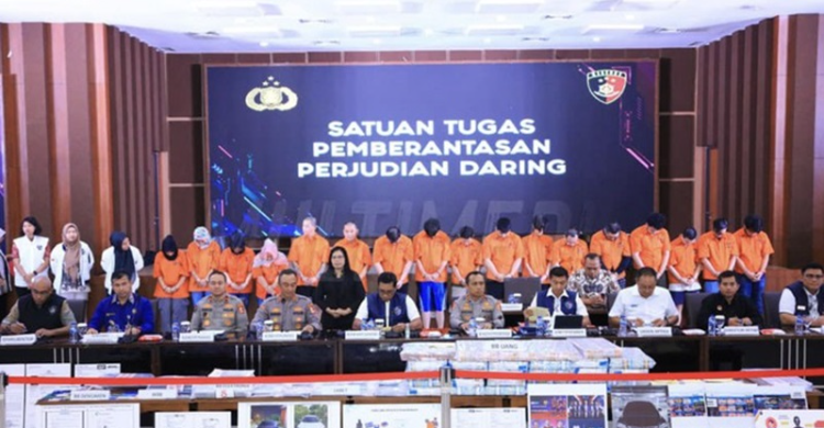 Perang Lawan Judi Online Mulai Intens, 18 TSK Sudah Ditangkap Foto : Ist
