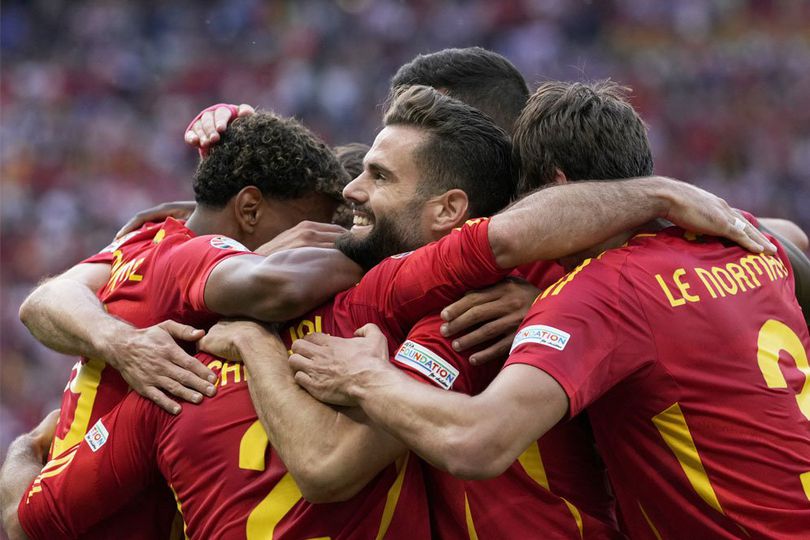 Piala Eropa 2024, Spanyol Bantai Kroasia 3-0 Skuad Spanyol. Foto : Ist