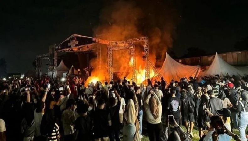 Provokator Kericuhan di Konser Lentera Festival Telah Teridentifikasi oleh Pihak Kepolisian Foto : Ist