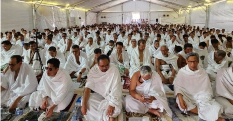 Rangkaian Wukuf Jemaah Haji Indonesia di Arafah Foto : Ujang Sunda