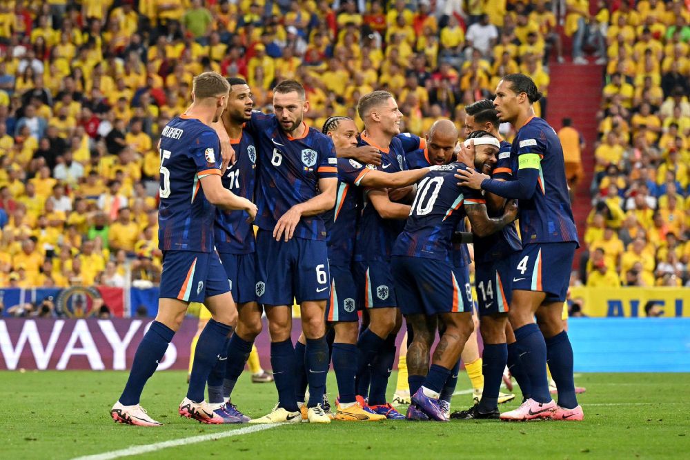 Belanda Maju 8 Besar Piala Eropa 2024, Menang Telak 3-0 Atas Rumania Skuad Timnas Belanda. Foto : Ist