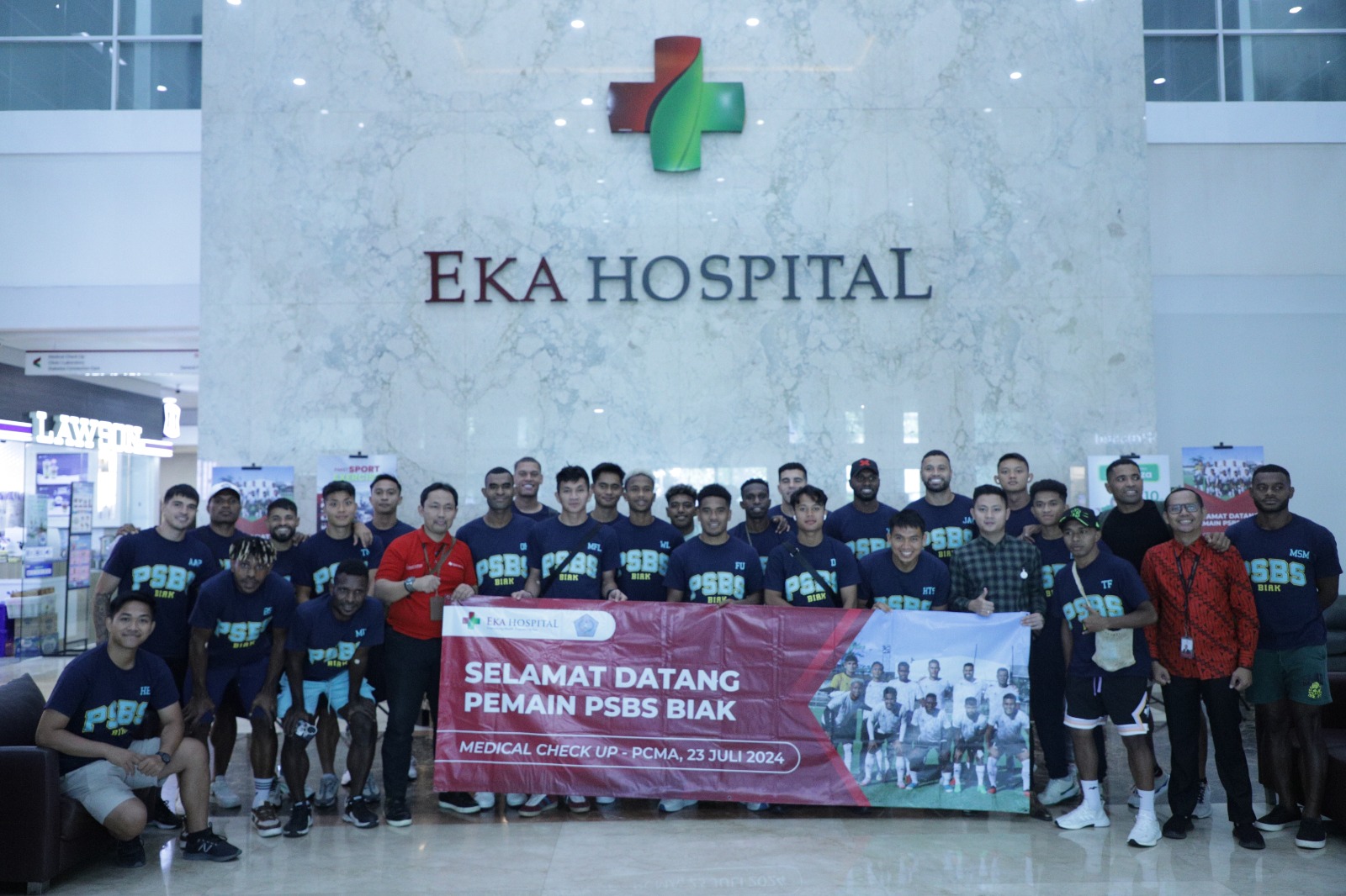 Eka Hospital BSD Dipilih Sebagai Tuan Rumah Medical Check Up PCMA oleh PSBS Biak Foto : Ist