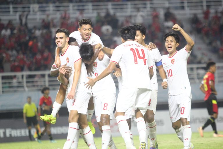 Garuda Muda Melaju Ke Semifinal, Siapa Pun Lawannya Siap Tempur Selebrasi Timnas Garuda Muda. Foto : Ist