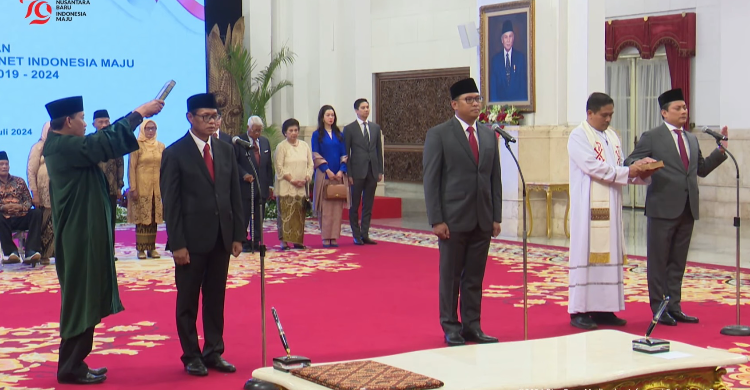 Jokowi Lantik 3 Wamen Baru Foto : Ist