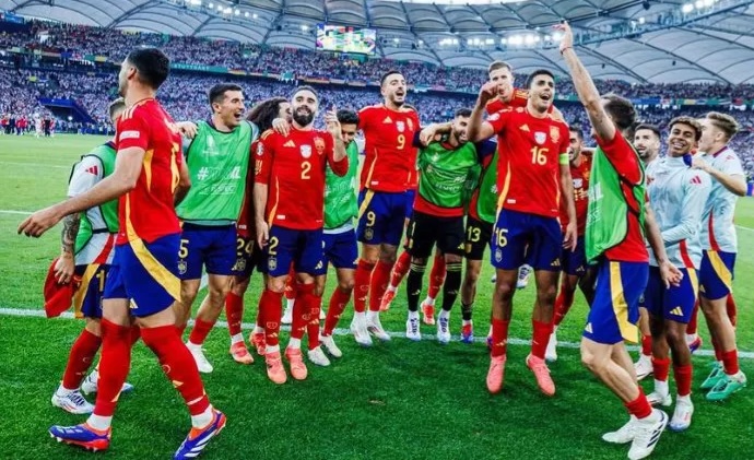 Kalahkan Prancis 2-1, Spanyol Melangkah Ke Final Piala Eropa 2024 Foto : Ist
