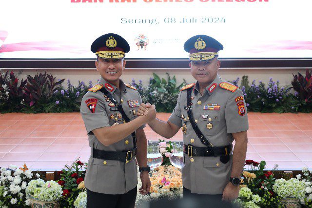 Kapolda Banten Pimpin Langsung Sertijab Wakapolda Beserta Pejabat Polda Lainnya Foto : Ist