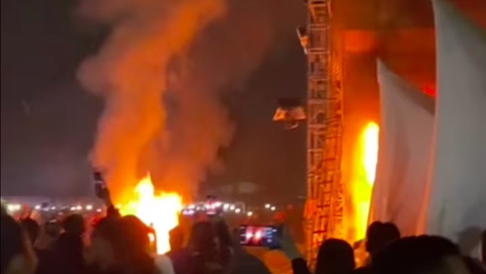 Konser Ricuh Tangerang, Polisi Berhasil Tangkap Provokator dan Pelaku Pembakaran! Foto : Ist